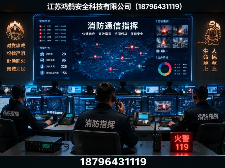 黄南消防通信指挥展示图